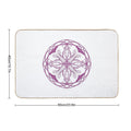 Purple Flower Mandala  Odorless Bath Mat