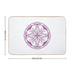 Purple Flower Mandala  Odorless Bath Mat