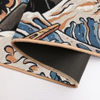 The Black Sushi Dragon  Fade-Resistant Bath Mat