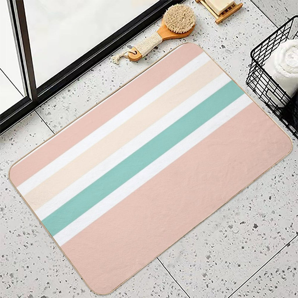 Sunlight in The Beach Stripes  Multi-Purpose Bath Mat