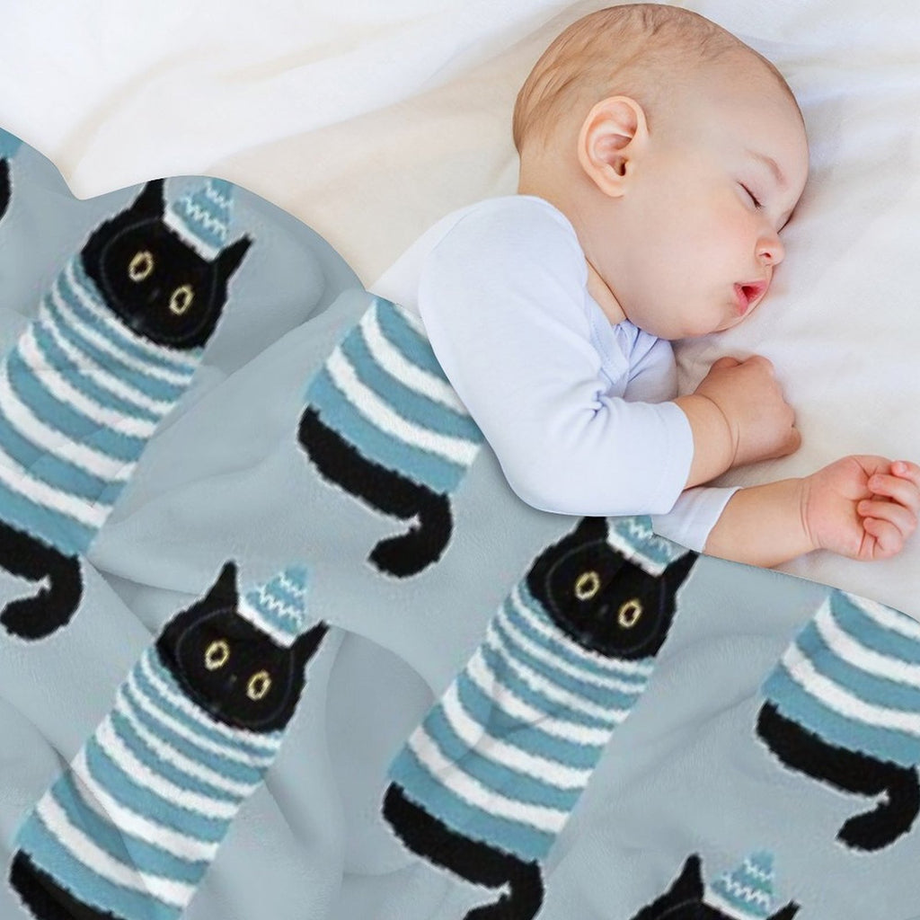 Snow Cat 1 Versatility Throw Blanket