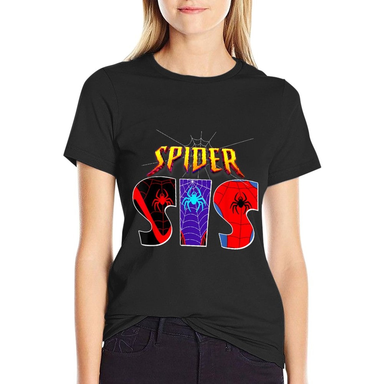 Cool Spider SIS Funny Birthday Spider Sister Kids Girls  Odor-resistant T-Shirt