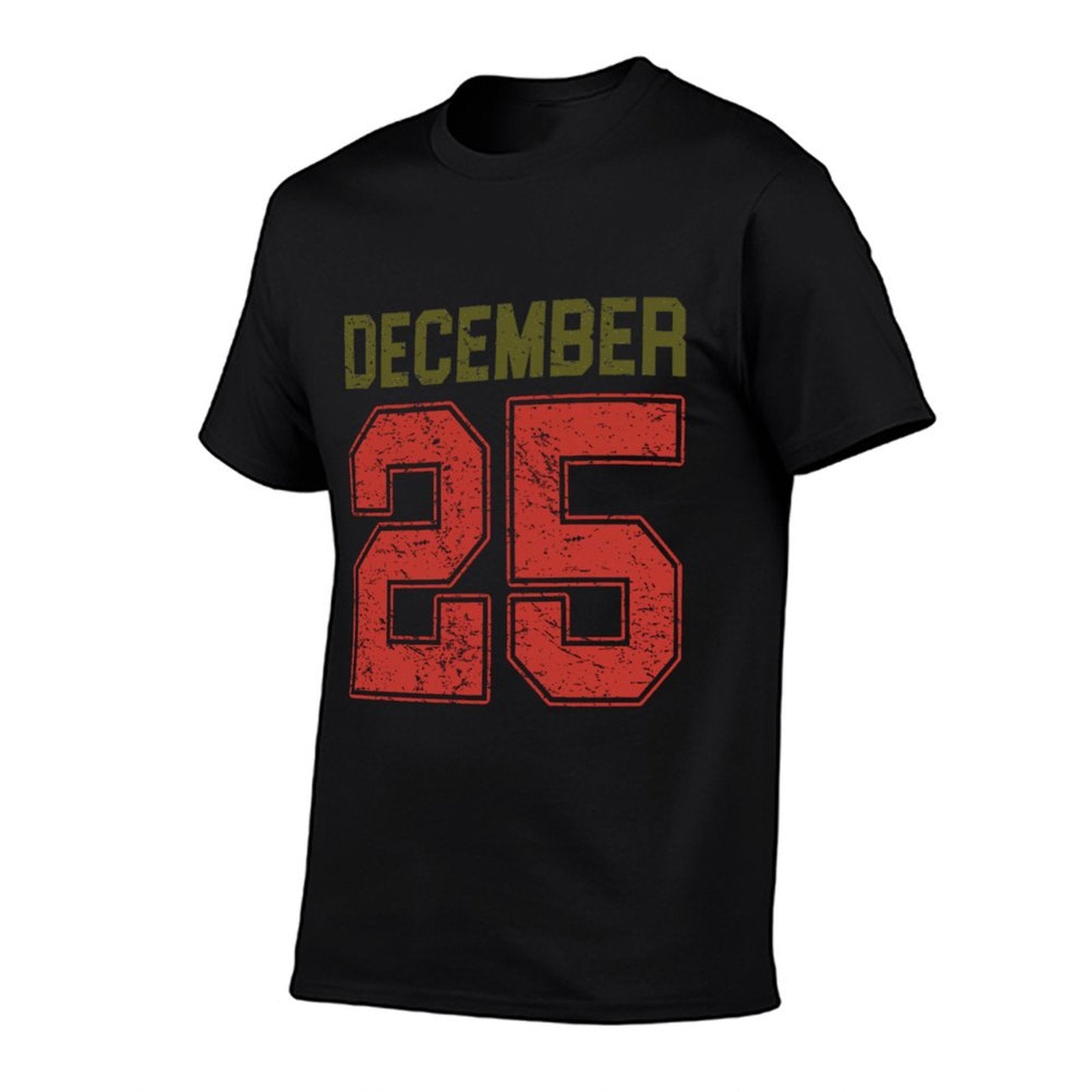 Vintage December 25 Retro Christmas Distressed Holiday  Stretchy T-Shirt