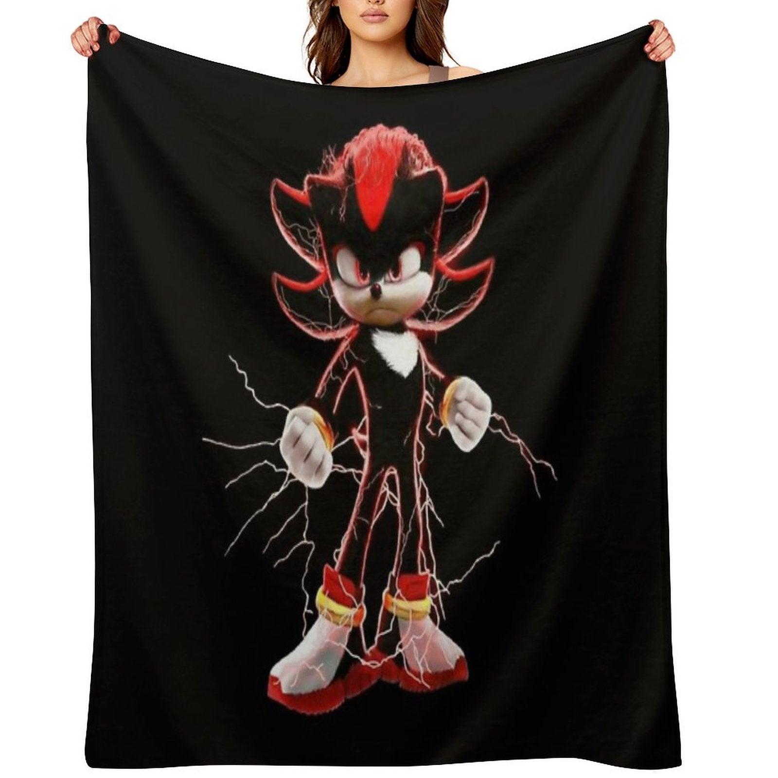 Shadow The Hedgehog Compact Throw Blanket