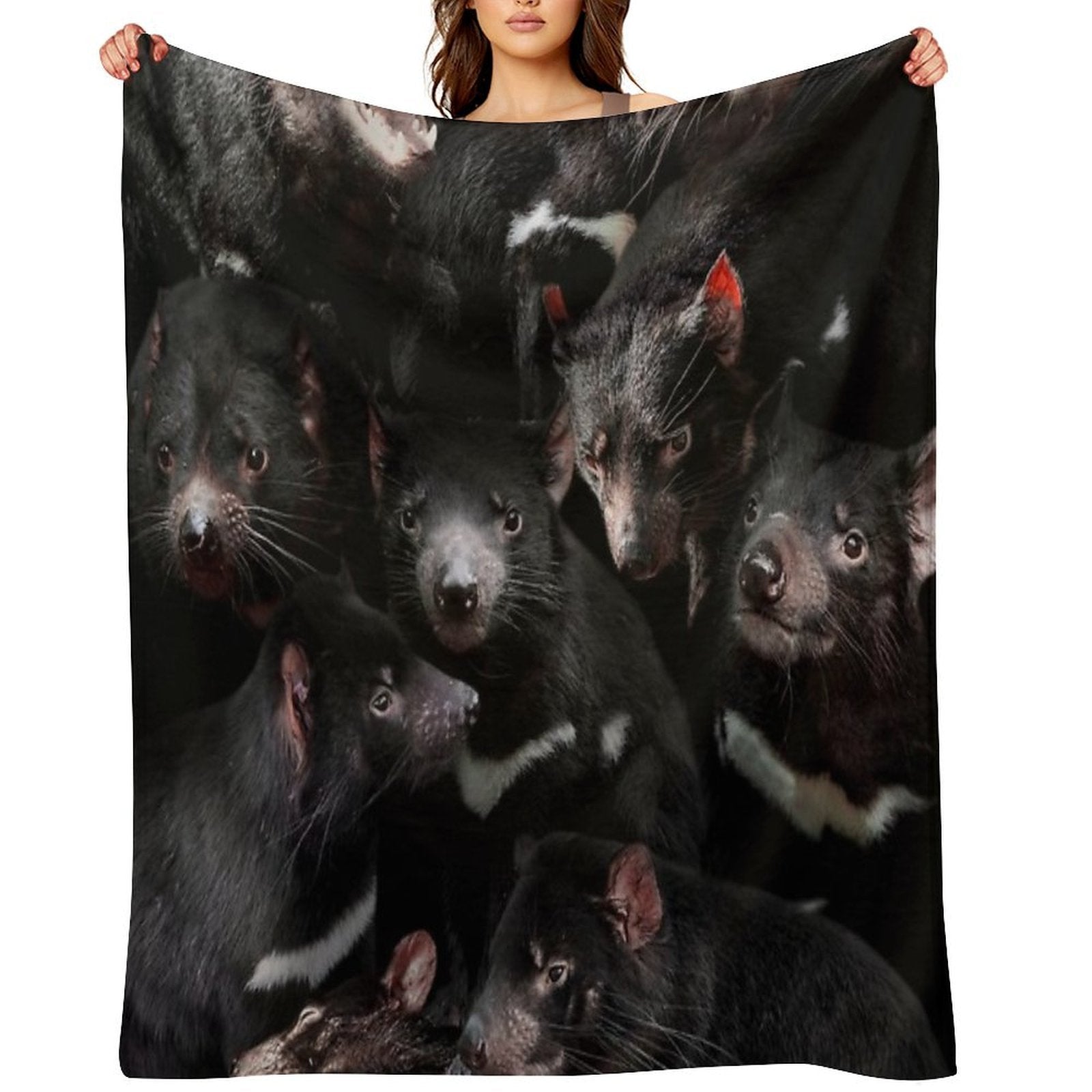 Tasmanian Devils Quick-dry Throw Blanket