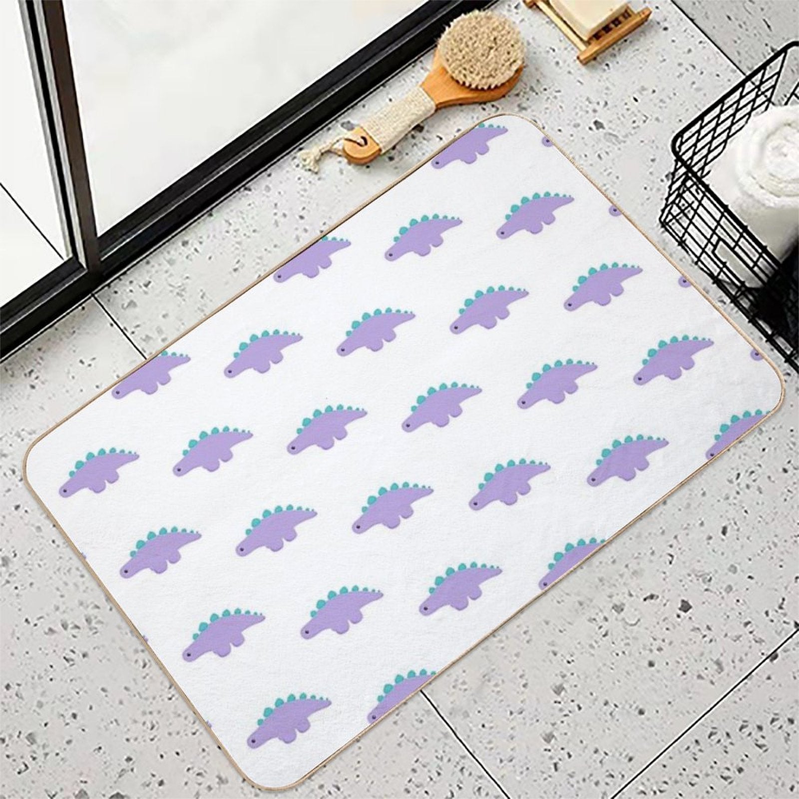 Stego The Dino  Odorless Bath Mat