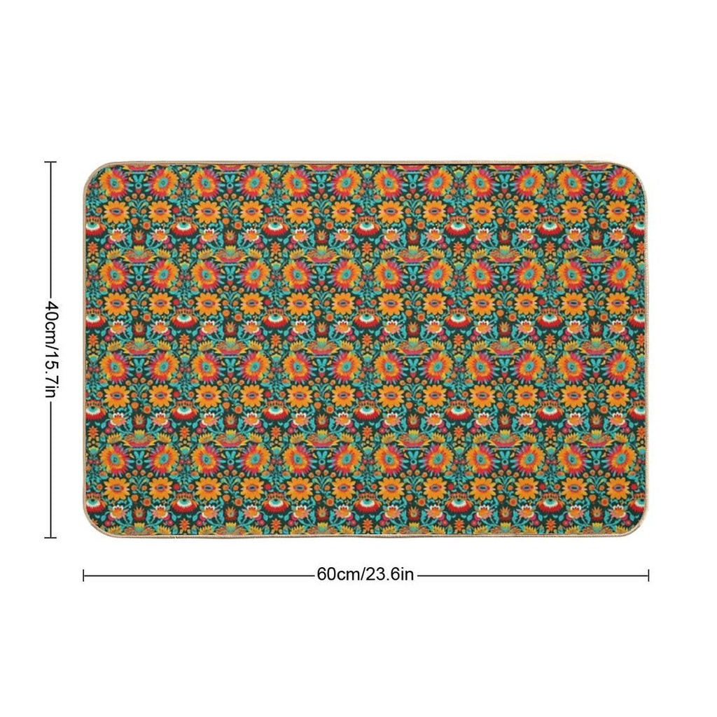 Fiesta Flores  Rapid-Drying Bath Mat