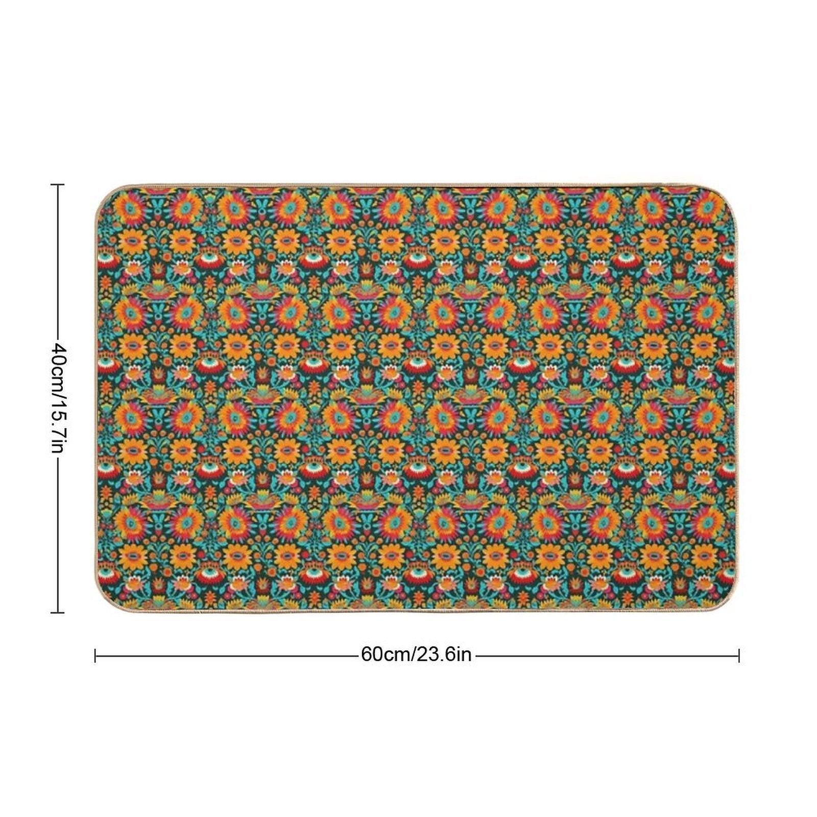 Fiesta Flores  Rapid-Drying Bath Mat