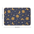 Vintage Celestial Pattern  Dirt-Trapping Bath Mat