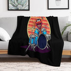 Muppets Emotional Animal Drummer Wrinkle-free Throw Blanket