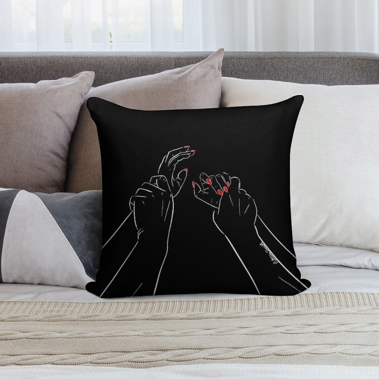 Couple Passion Desire Soft Gift Ready Throw Pillow