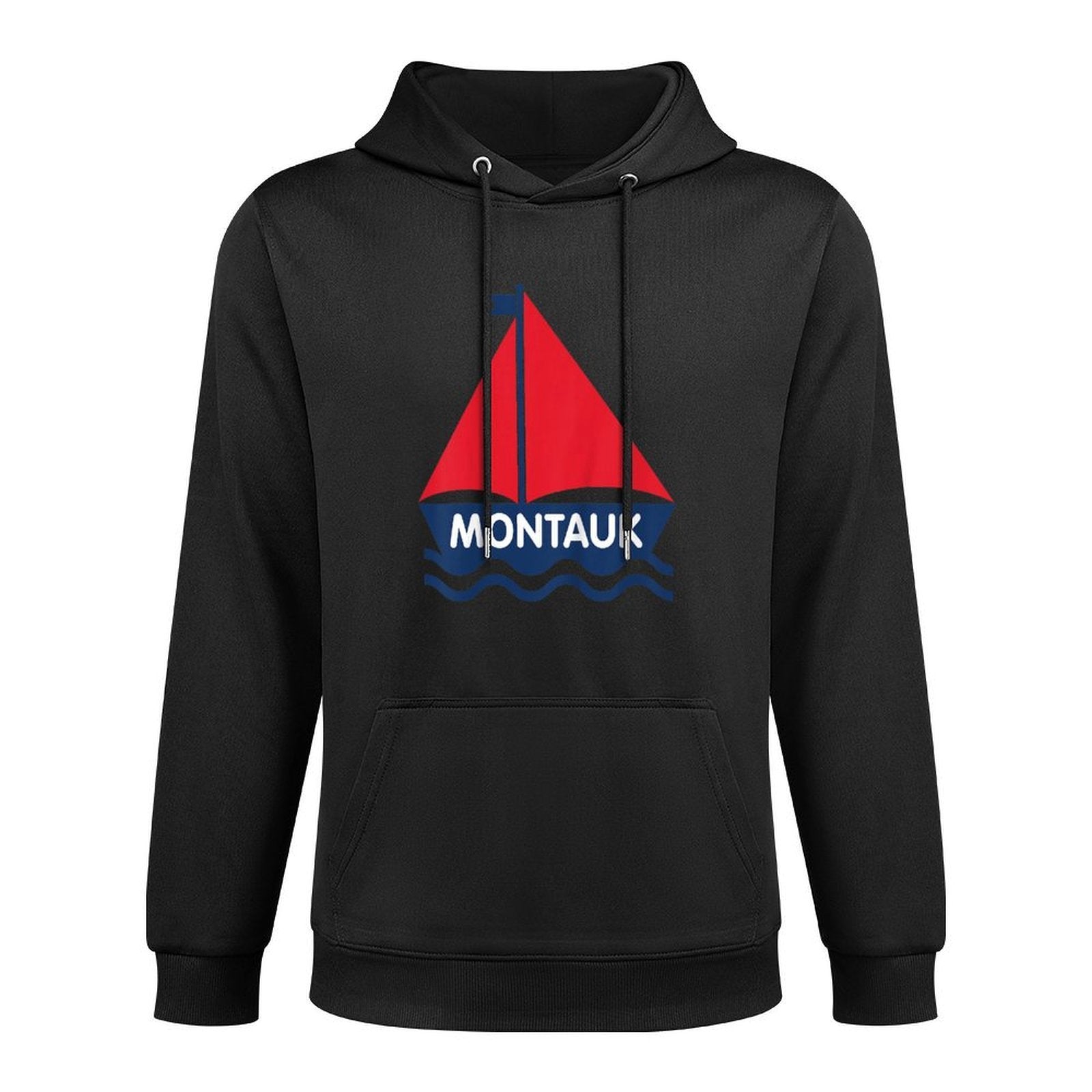 Montauk New York Sailboat Boys Girls Toddlers Durable Construction Hoodie