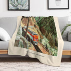 Califronia Zephyr Poster Wrinkle-free Throw Blanket