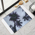 Beautiful Tall Coconut Trees on A Farm in The South of The Island St. Lucia  Absorbent Bath Mat