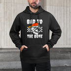 Retro Bad To The Bone Funny Skull Halloween Costume Boy Kids Medium-Weight Fabric Hoodie