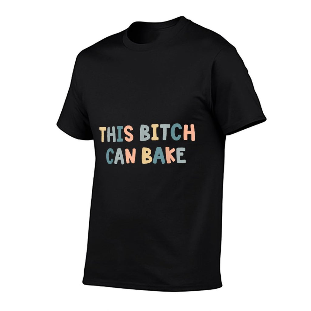 This Bitch Can Bake Funny Baking Queen Bake Lovers  Oversized Silhouette T-Shirt