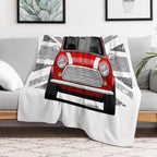 The Classic British Utility with A Union Jack Bottom Plush Throw Blanket