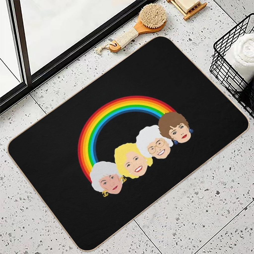 The Golden Girls LGBT Pride Rainbow  Rapid-Drying Bath Mat