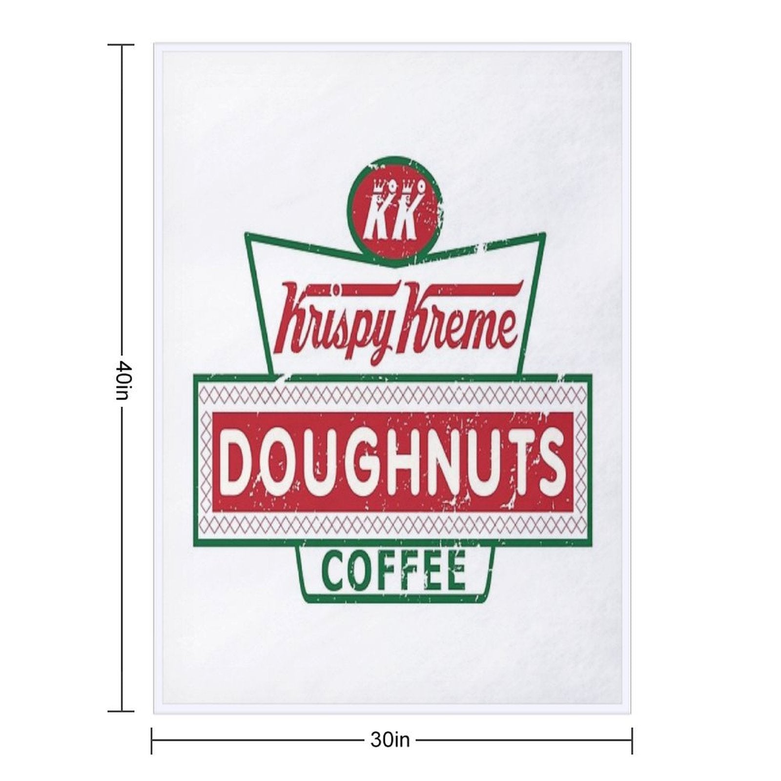 Neon Betta Krispy Kreme AFans Out Wrinkle-free Throw Blanket