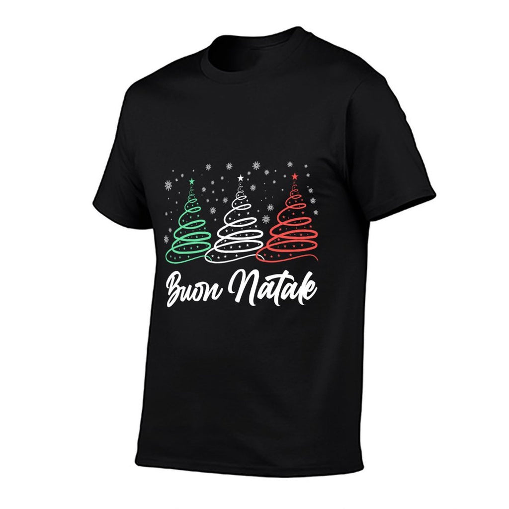 Funny Buon Natale Italy Pride Xmas Holiday Italian Christmas  Moisture-wicking T-Shirt