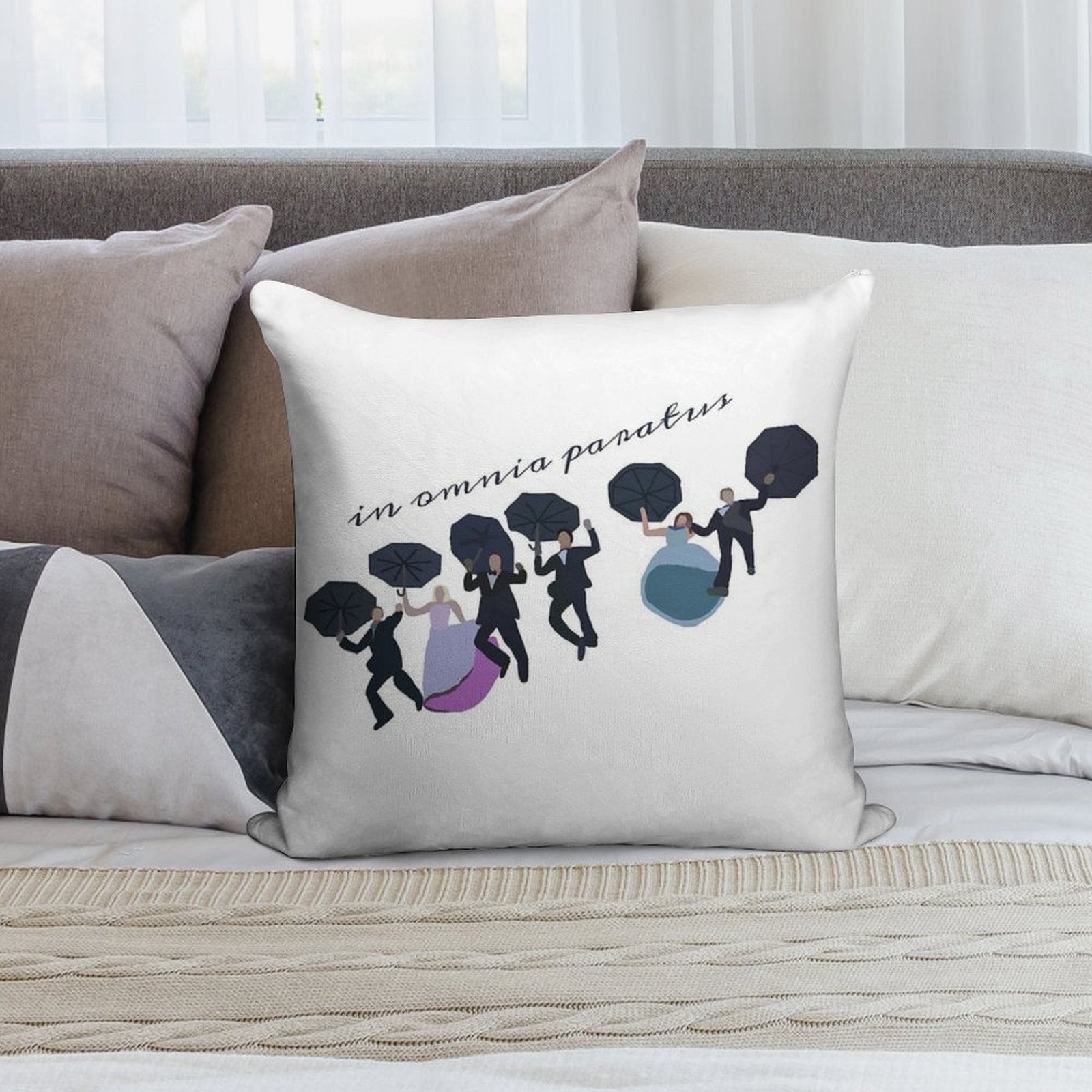 in Omnia Paratus Soft Bedroom Essential Throw Pillow