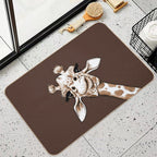 Sketch Giraffe Art  Long-Lasting Bath Mat