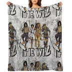 Grungy Wiz Premium Throw Blanket