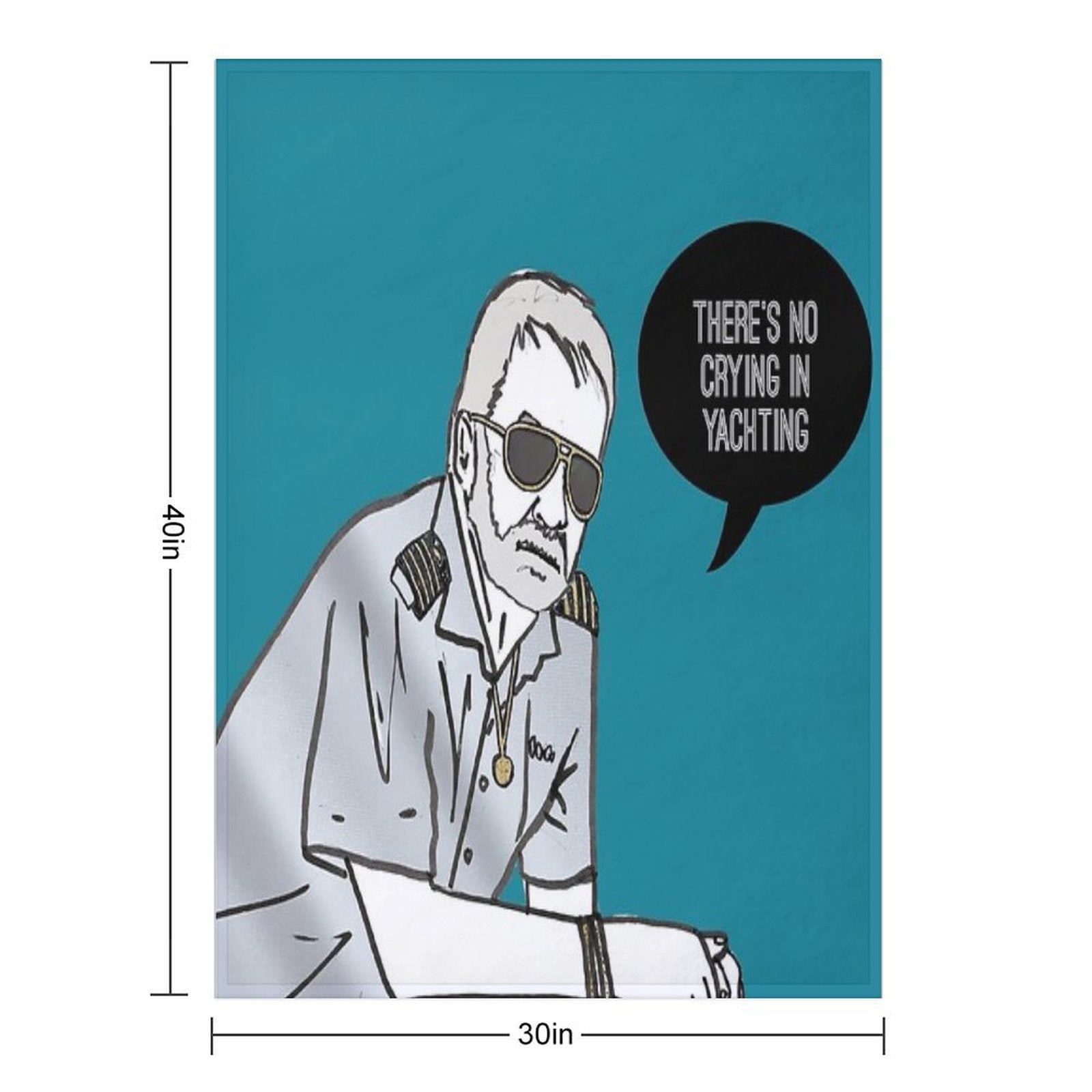 No Crying in Yachting Quick-dry Throw Blanket