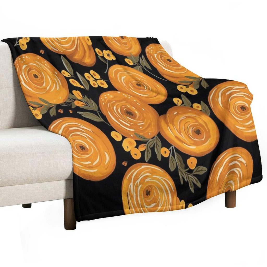 Honey Bun Wrinkle-free Throw Blanket