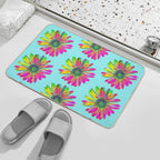 Fancy George Flower of TeamBob  Slip-Resistant Bath Mat