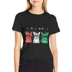 Christmas French Bulldogs Xmas Frenchie Dog Men Women Kids  Lightweight T-Shirt