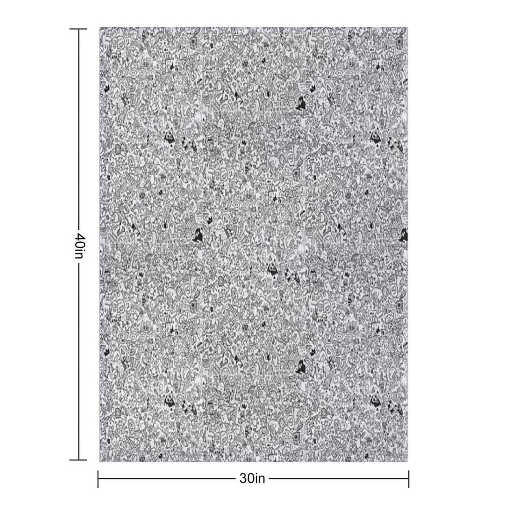 Doodle Quick-dry Throw Blanket