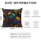 Mystical Night II Botanical Night Garden Nightgarden Soft Luxury Feel Throw Pillow