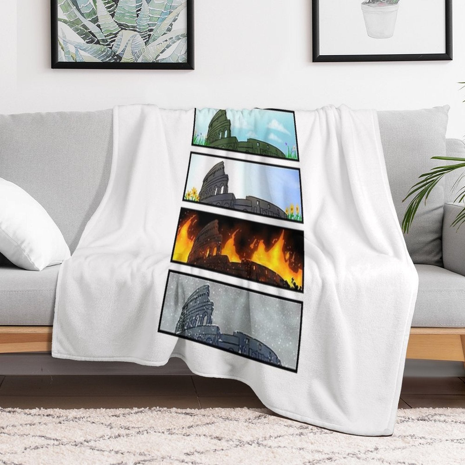 Seasons of Rome Comfort Throw Blanket