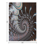 Illumined Shungite... Wrinkle-free Throw Blanket