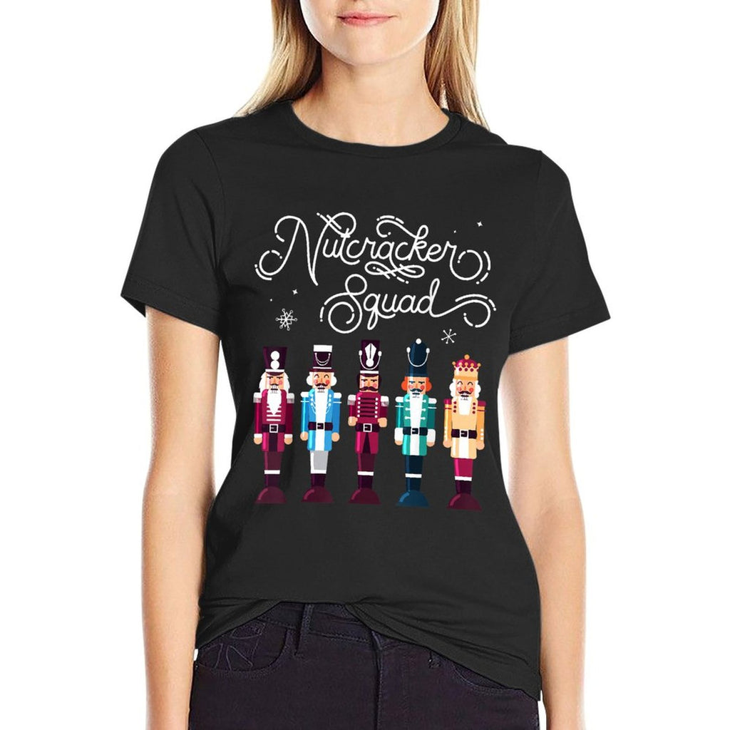 Nutcracker Squad Holiday Christmas Boy Girls Women Men Cute  Eco-friendly Material T-Shirt