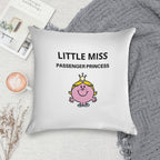 Little Miss Passenger Princess Soft Bedroom Essential Throw Pillow