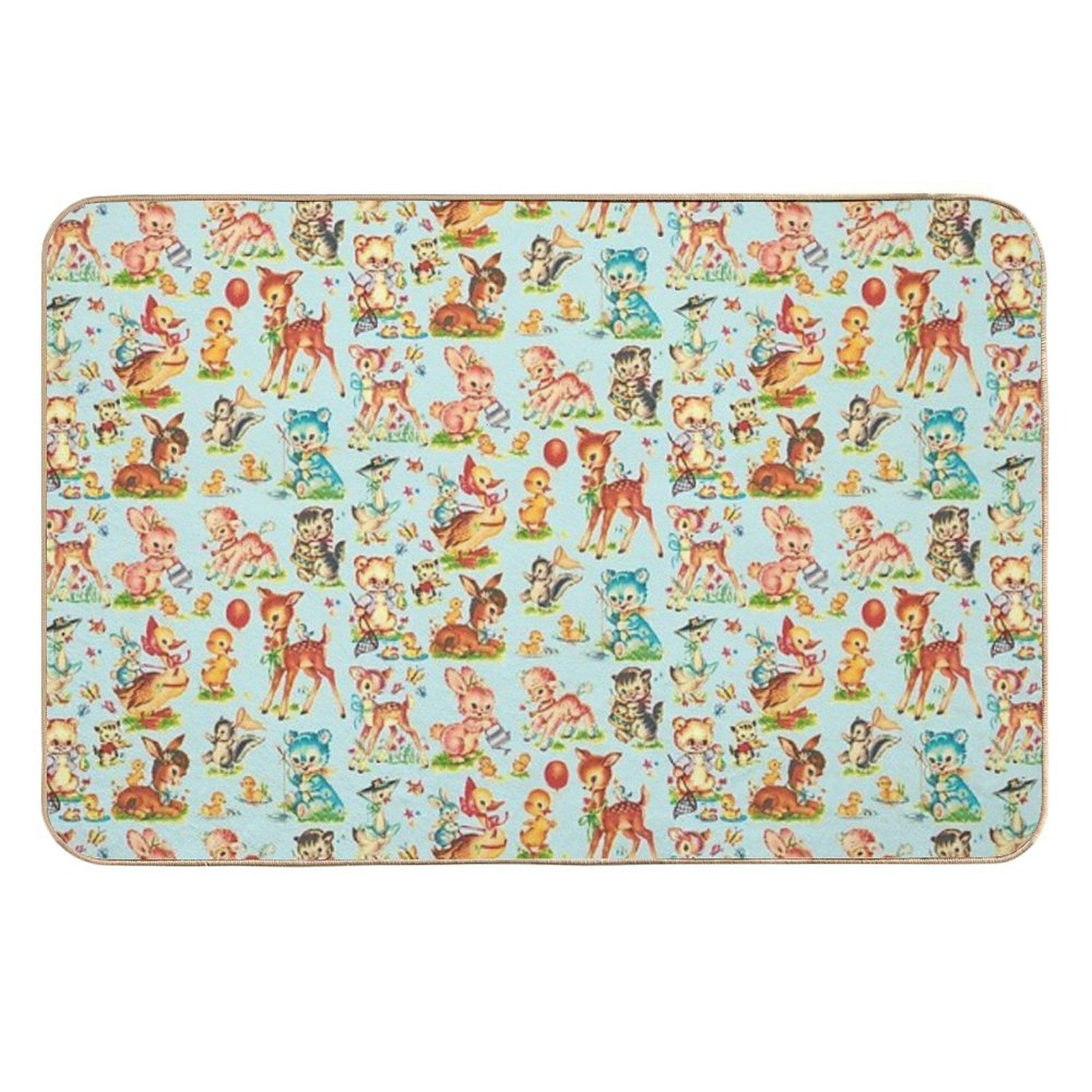 Kitsch Baby Animals  Rapid-Drying Bath Mat