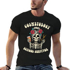 Hairstylist Grad New Hairdresser Cosmetology School Survivor  Wrinkle-resistant T-Shirt