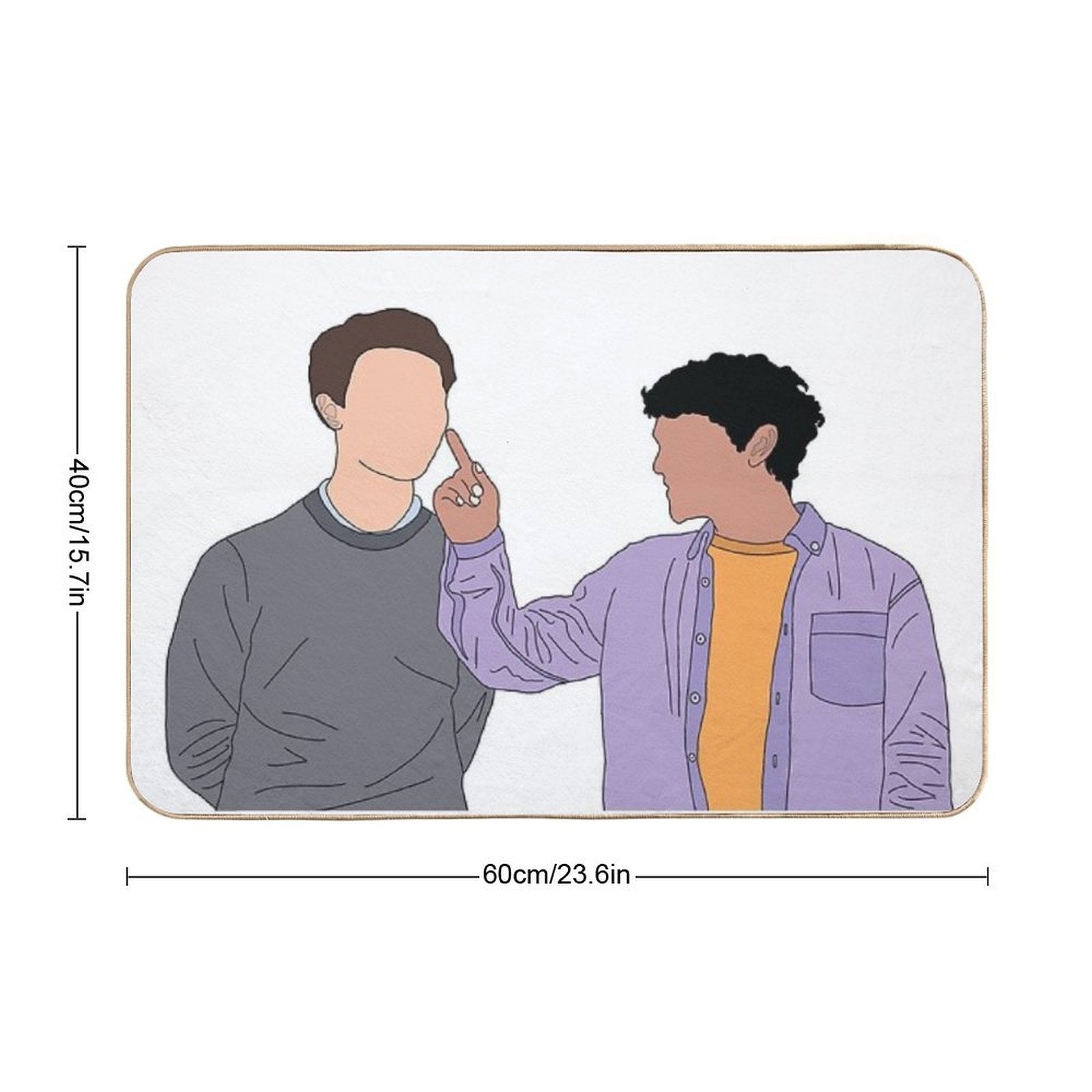 Young Royals  Simon And Wilhelm  Rapid-Drying Bath Mat