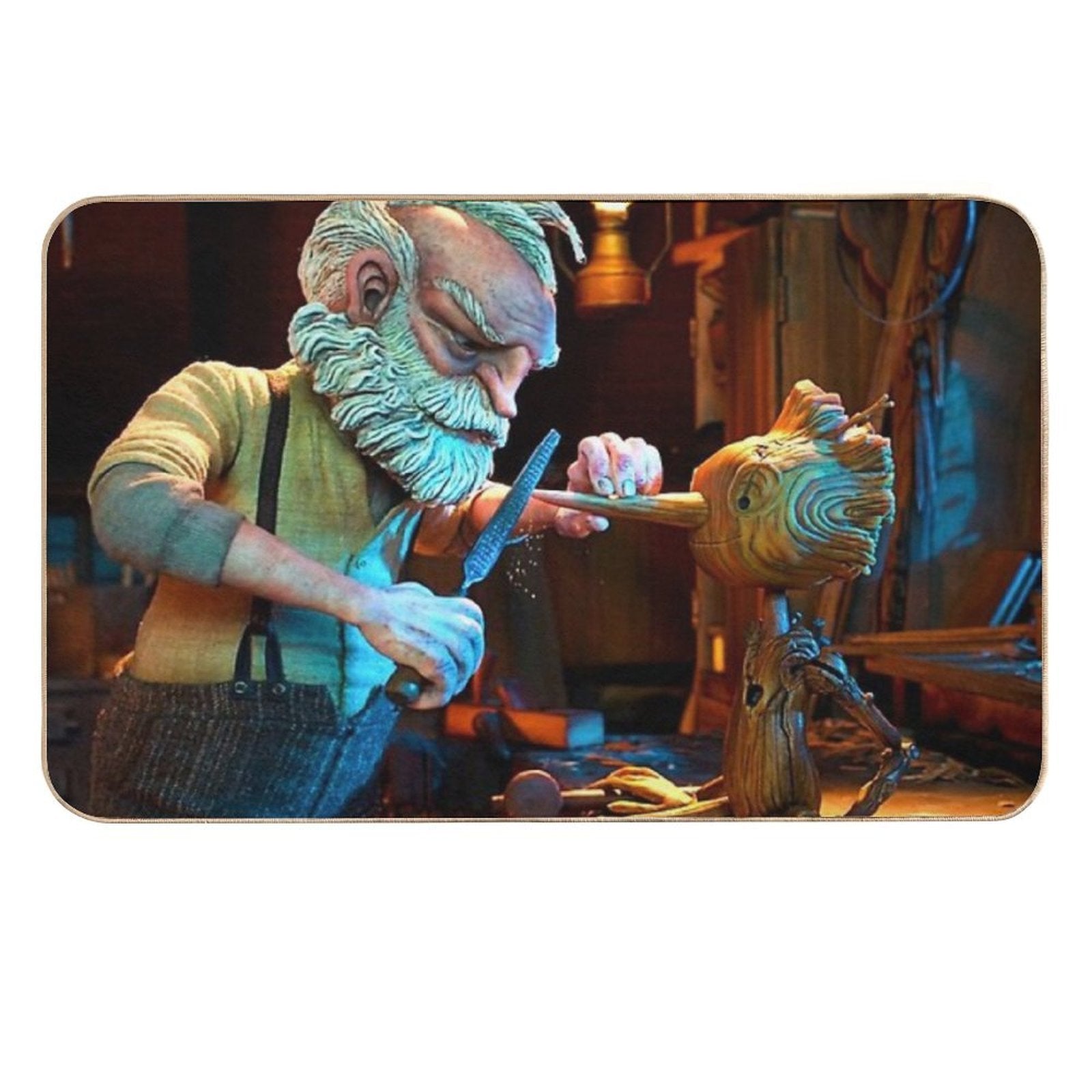 Pinocchio 3 Father And Son 2022 Durable Bath Mat