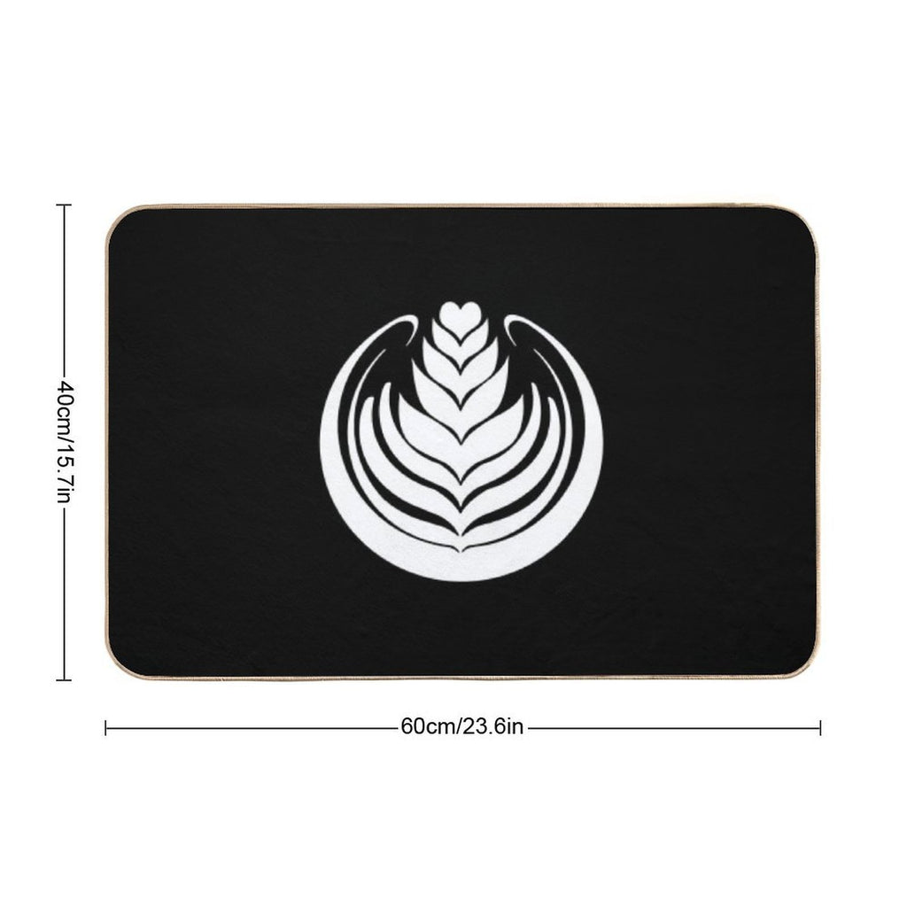 Latte Art Tulip  Slip-Resistant Bath Mat