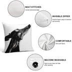 Always There II White Soft Fade-Resistant Throw Pillow