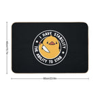 I Have Stability The Ability To Stab by Tobe Fonseca  Absorbent Bath Mat