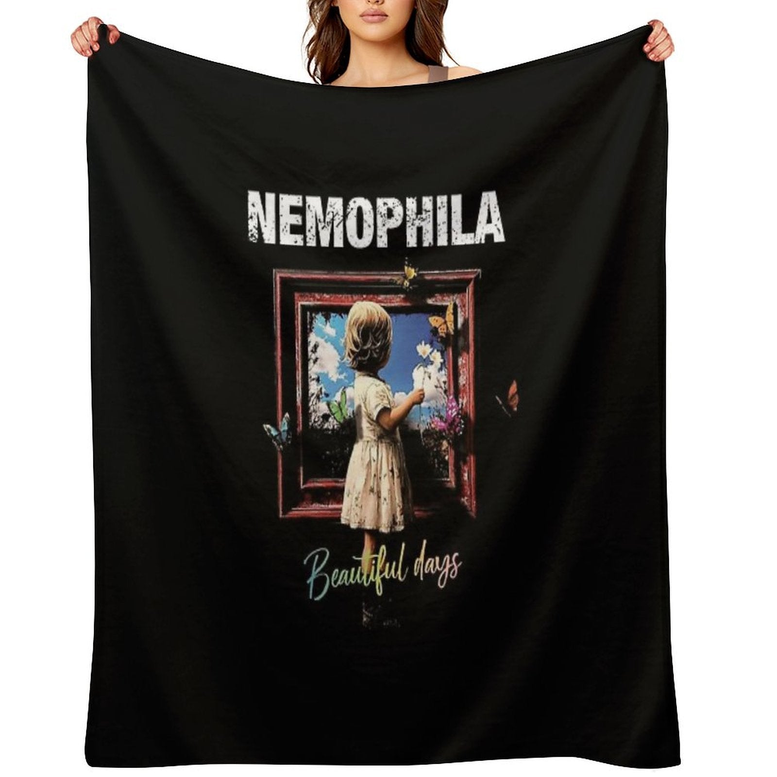 Nemophila Beautiful Days Machine-washable Throw Blanket