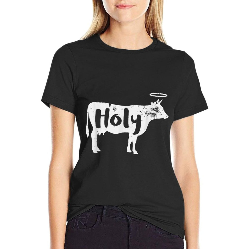 Holy Cow Funny Dairy Farmer Midwest Pride  Tagless Design T-Shirt