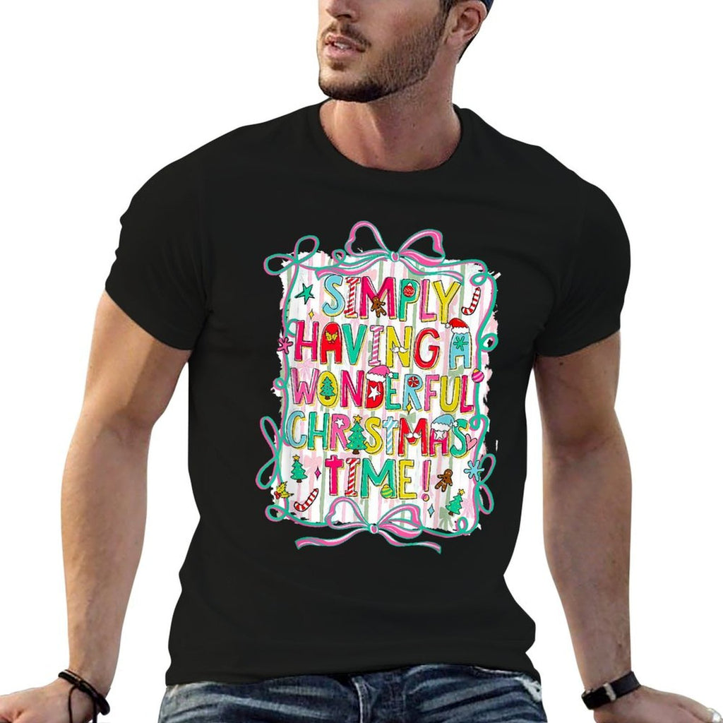 Whimsical Christmas Quote for Holiday Lovers  Fade-proof Color T-Shirt