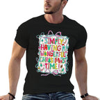 Whimsical Christmas Quote for Holiday Lovers  Fade-proof Color T-Shirt