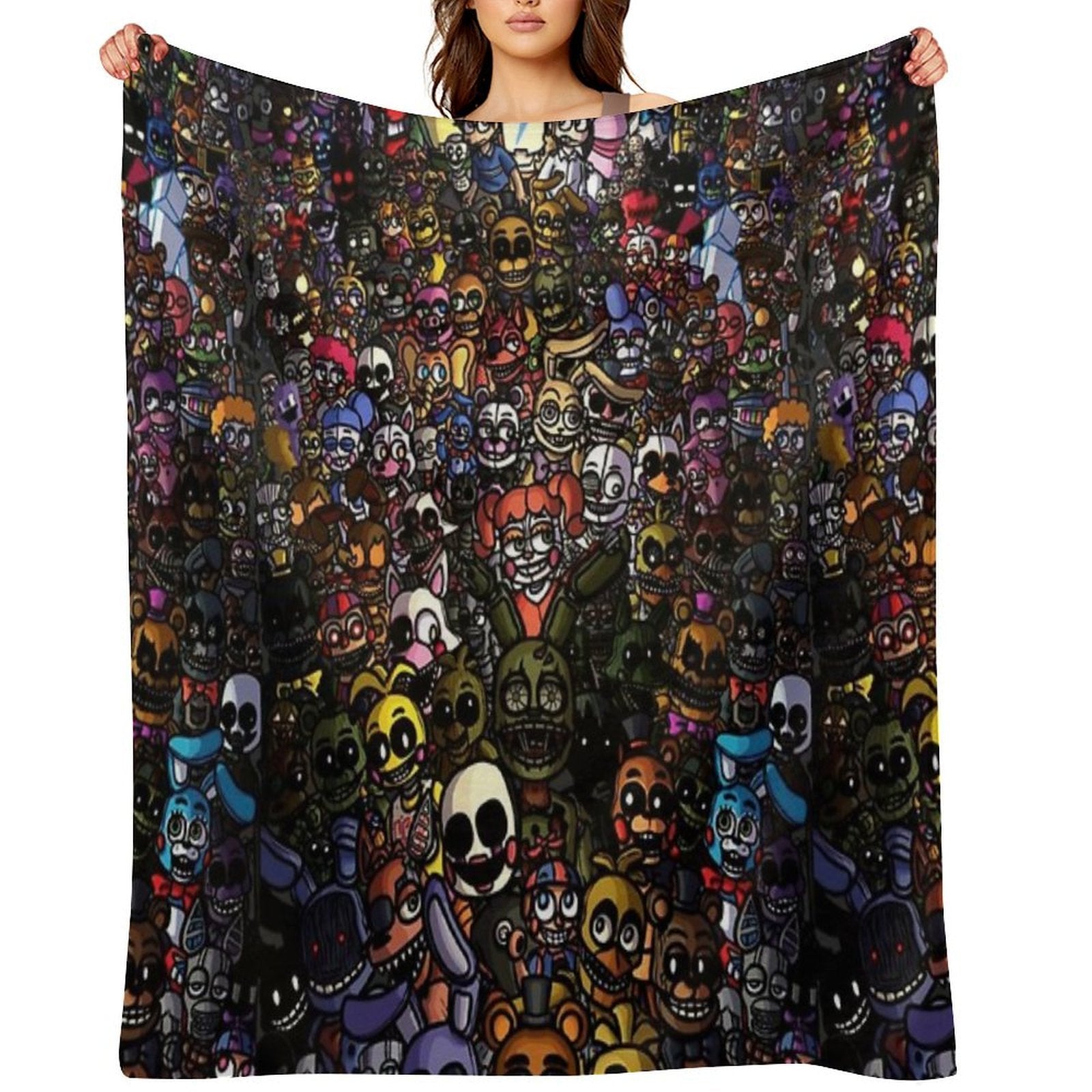 Vintage Graffiti Design Colorful Tribal Street Art Premium Throw Blanket