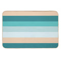 Beach Waves Color Palette, Blue Tones  Long-Lasting Bath Mat
